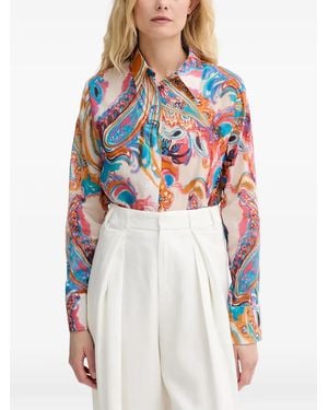 Morgan Camisa Con Estampado De Cachemira - Neutro