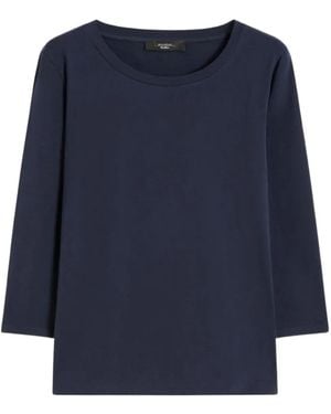 Max Mara Round Neck T-Shirt - Blue