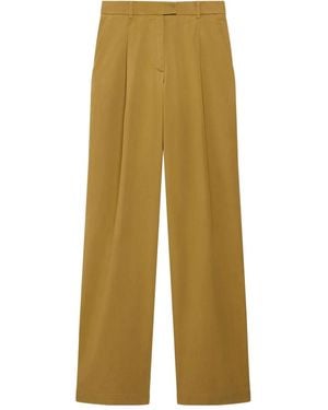 Another Tomorrow Pantalones Con Detalles De Pinzas - Neutro