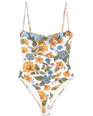 FARM Rio Costume Intero Garden - Bianco