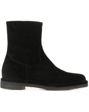 Roberto Del Carlo Suede Ankle Boots - Black