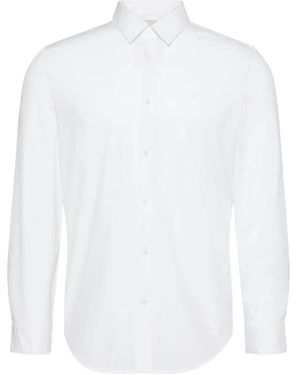 Calvin Klein Long-Sleeved Cotton Shirt - White