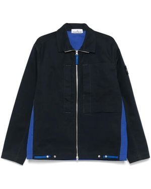 Stone Island Cotton Jacket - ブルー
