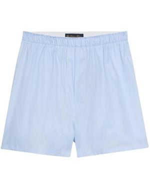 Brooks Brothers Elasticated Cotton Boxers - Blue
