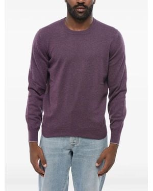 Brunello Cucinelli Pull À Col Rond - Purple
