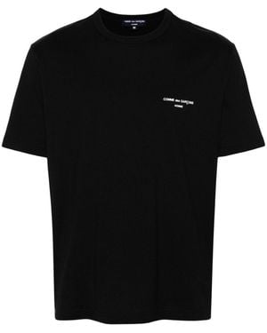 Comme des Garçons T-Shirt Met Logoprint - Zwart