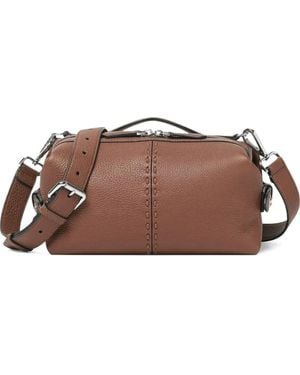 Fendi Leren Schoudertas - Bruin