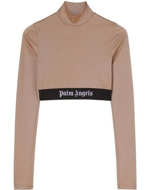 Palm Angels Logo Tape Skin T-shirt - White