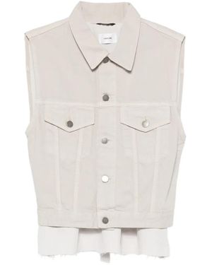 Haikure Ryder Panelled Gilet - White