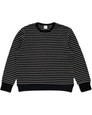 Pop Trading Co. Striped Waffle-Knit T-Shirt - Black