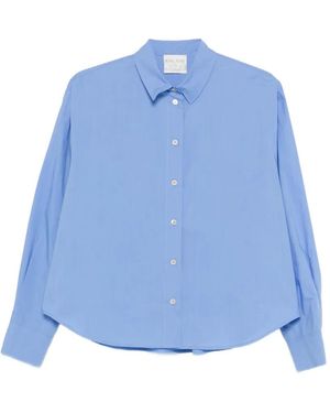 forte_forte Boxy-Fit Shirt - Blue