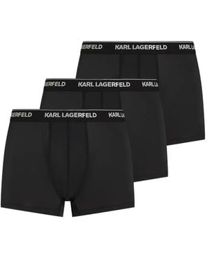 KARL LAGERFELD Logo-Waistband Boxers (Set Of Three) - Black