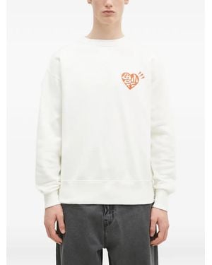 Human Made Heart-Graphic Sweatshirt - White