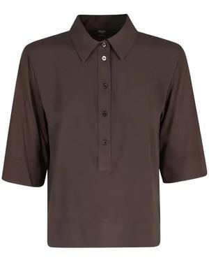 Seventy Button-Placket Short-Sleeve Polo Shirt - Brown