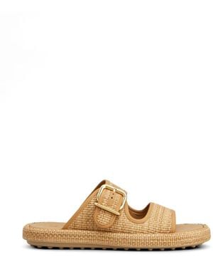 Tod's Buckle-Strap Sandals - Metallic