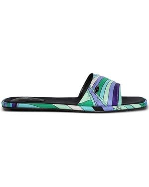 Emilio Pucci Yummy Patterned Sandals - Green