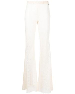 DSquared² シアーレース フレアパンツ - ホワイト