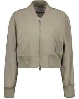 Ami Paris Padded Bomber Jacket - Natural