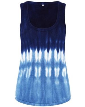 The Upside Seeker Emma Knitted Tank Top - Blue