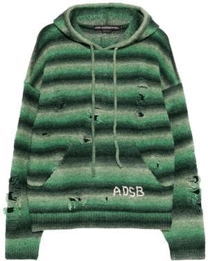 ANDERSSON BELL Distressed-Hoodie Mit Farbverlauf - Grün