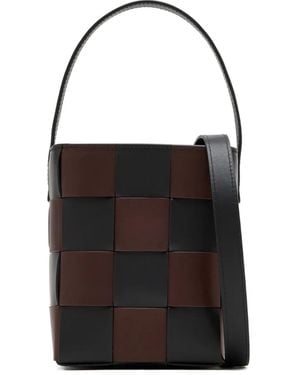 Loeffler Randall Laith Woven-Design Mini Bag - Black