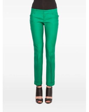 DSquared² Concealed-Closure Trousers - Green