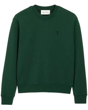 Ami Paris Felpa Ami De Coeur - Verde