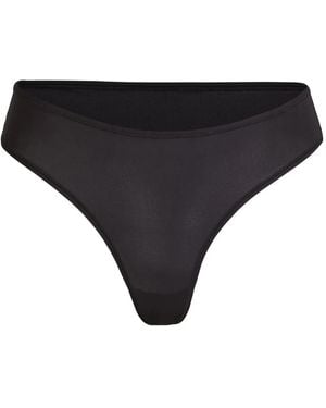 Skims Tanga Mit Elastischem Bund - Schwarz