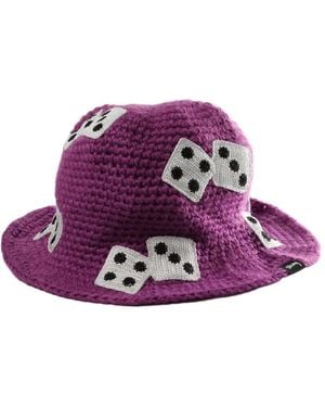 Stussy Dice Bucket Hat - Purple