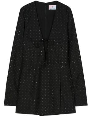 Chiara Ferragni Strassverzierter Playsuit - Schwarz