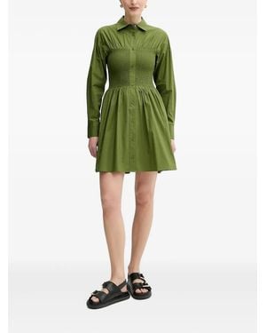 MICHAEL Michael Kors Smocked Shirt Dress - Green