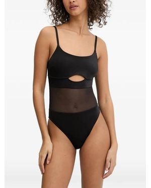 ARMANI EXCHANGE Bañador Con Panel De Malla - Negro