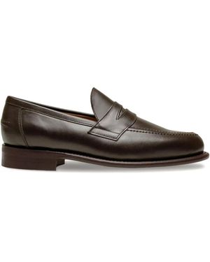 Sanders Penny Loafers - Brown