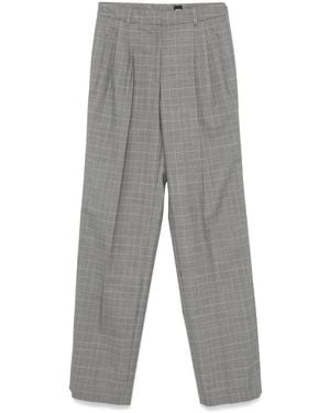 BOSS Pantalones A Cuadros Príncipe De Gales - Gris