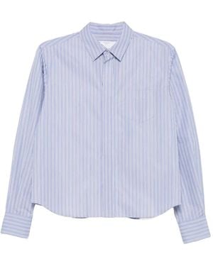 Sacai Camisa A Rayas - Morado