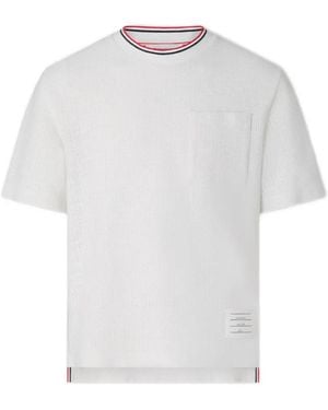 Thom Browne Chest-Pocket T-Shirt - White