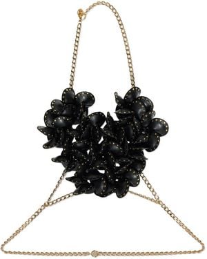Noir Kei Ninomiya Petal-Embellished Harness - Black