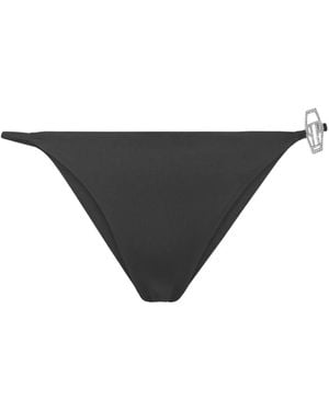 Philipp Plein Slip Bikini Con Cristalli - Nero