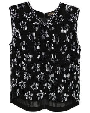 Ashish Bead-Embellished Vest - Black