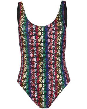 Être Cécile Logo Print Swimsuit - Red
