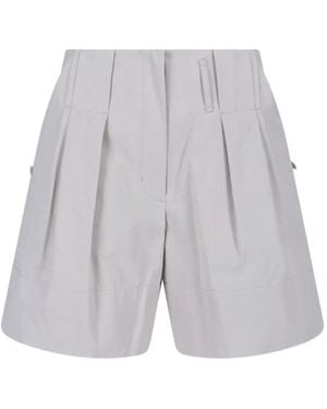 Low Classic Pleated Shorts - Gray