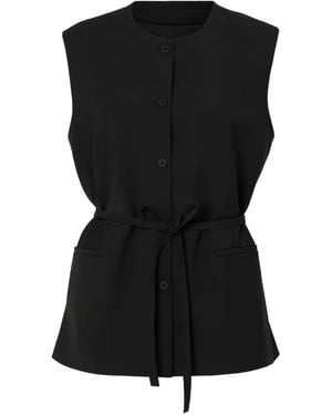 SELECTED Blusa Smanicata - Nero