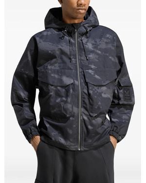 adidas Camouflage-Print Ripstop Jacket - Black