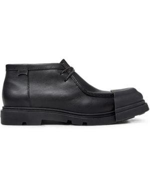 Camper Junction Leather Desert Boots - Black