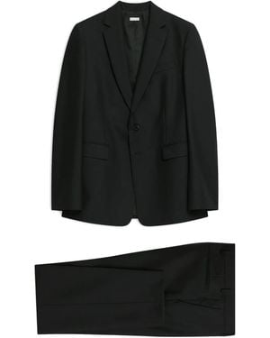 Dries Van Noten Wool Slim-Fit Suit - Black