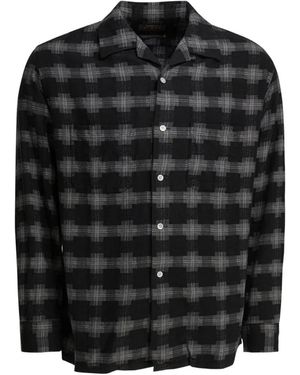 Beams Plus Plaid-Pattern Shirt - Black