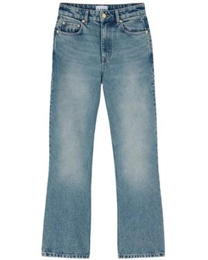 Ganni Betzy Cropped Jeans - Blue