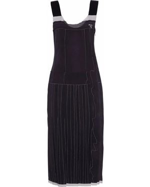 Prada Sleeveless Silk Midi Dress - Blue