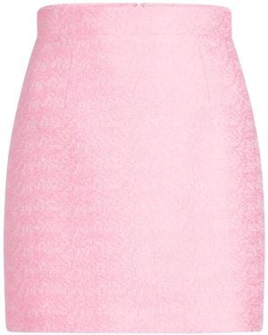 Patou Minijupe En Tweed Biologique - Rose