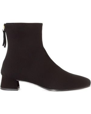Roberto Festa 40Mm Zip-Back Suede Boots - Black